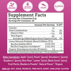 Llama Naturals Organic XOS prebiotic powder scoop for gut balance
