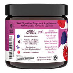 Llama Naturals vegan ingredients label shows plant-based goodness
