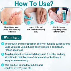 LMNOOP Athletes Foot Cream antifungal action on skin.