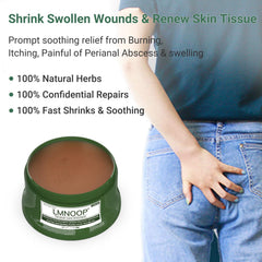 Creamy texture close-up illustrating moisturizing care for perianal skin.