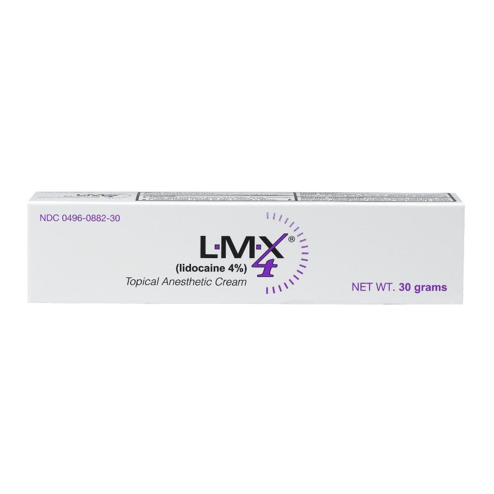 LMX4 cream applied to skin for temporary numbness
