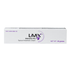 LMX4 cream applied to skin for temporary numbness