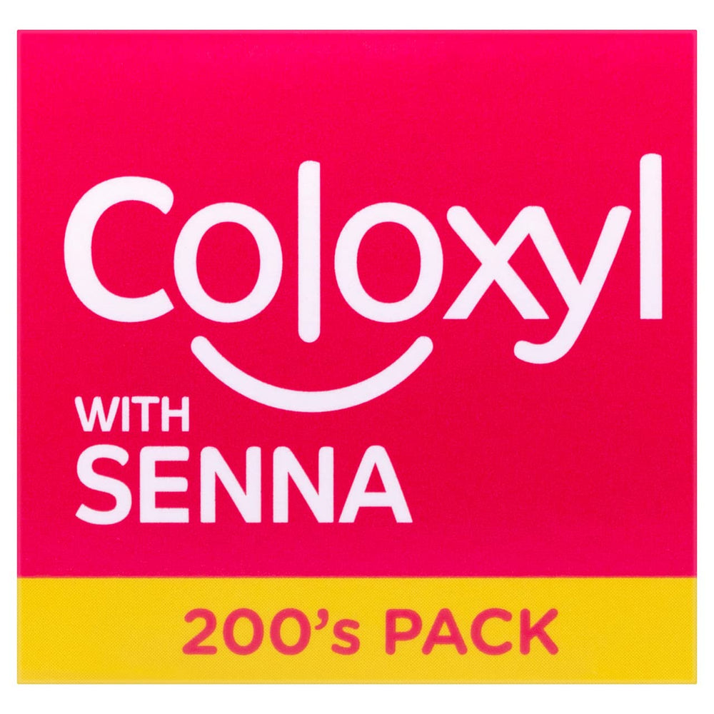 Lnoyui Coloxyl with Senna 200 tablets on shelf for accessible relief