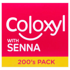 Lnoyui Coloxyl with Senna 200 tablets on shelf for accessible relief