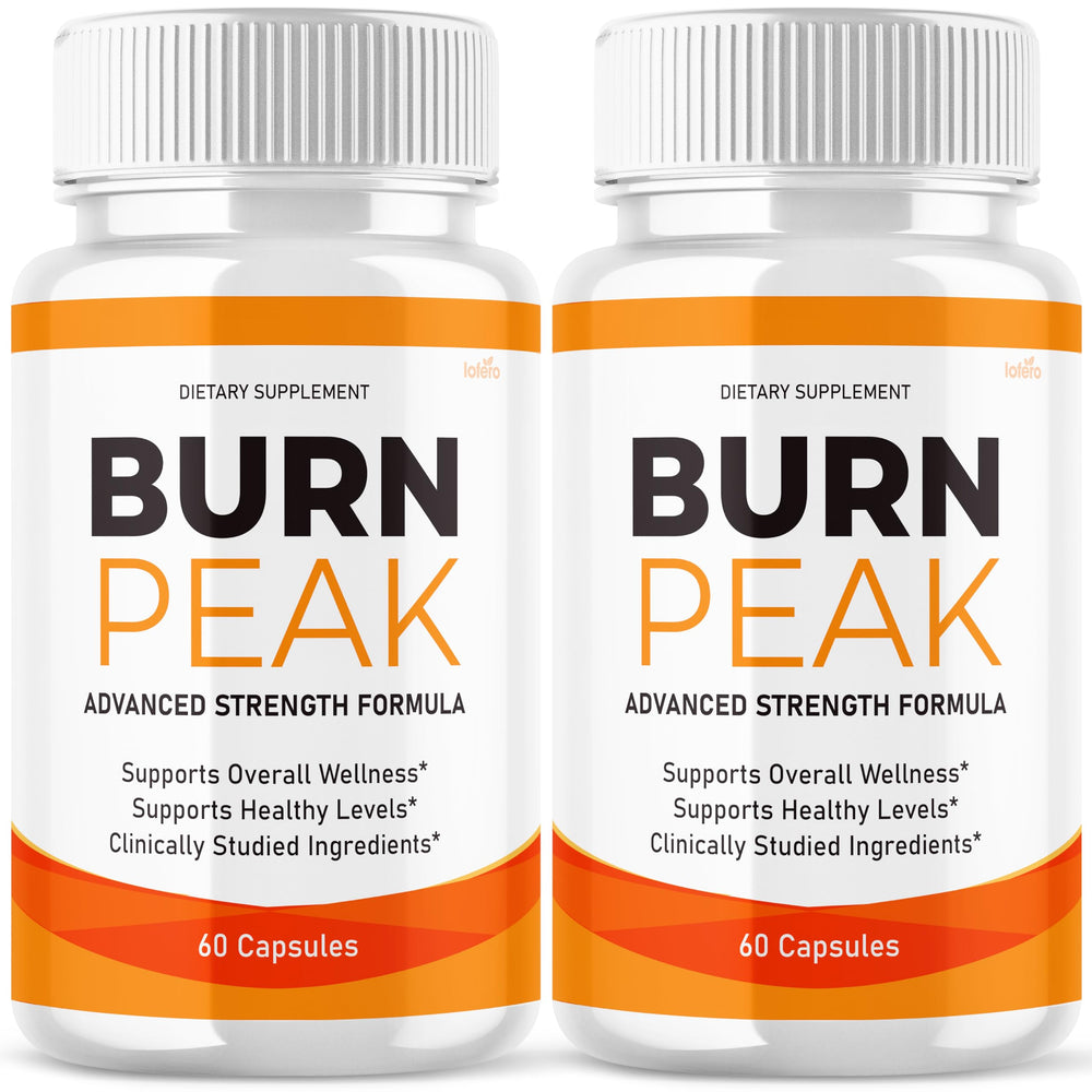 Lofero Burn Peak capsules 2-pack display, convenient energy support for workouts
