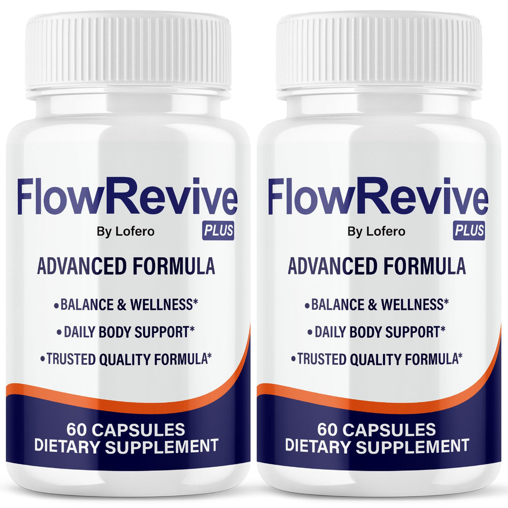 Lofero Flow Revive capsules in bottle promote daily urinary comfort