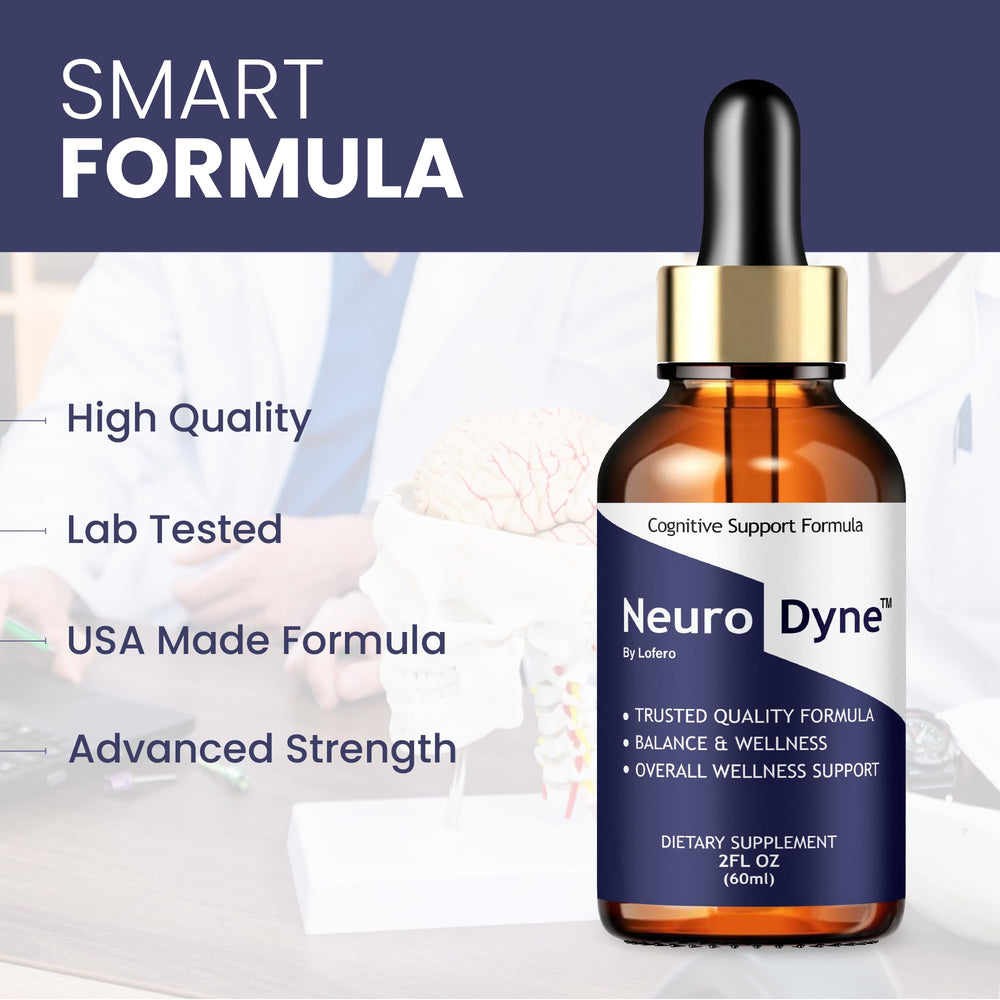 Lofero NeuroDyne Drops dosing syringe illustrating controlled use