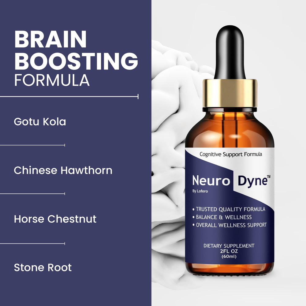Lofero NeuroDyne Drops dropper close-up for precise dosing
