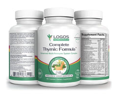 Logos Nutritionals Complete Thymic Formula bottle for daily immune support.
