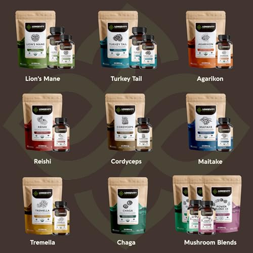 Longevity Botanicals Agarikon powder fruiting-body-only sourcing emphasis