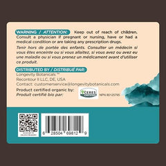Longevity Botanicals turkey tail capsules with spoon for easy daily use