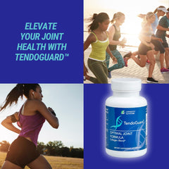 Longevity by Nature TendoGuard capsules on surface ideal for on-the-go supplementation