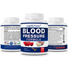 Longevity Premier Blood Pressure Formula hawthorn berry extract visual for natural balance.