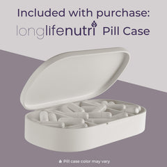Lab-tested seal on LongLifeNutri NMNH packaging assuring third-party verification