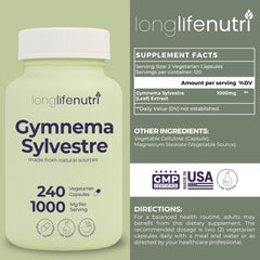 LongLifeNutri organic leaf extract capsules in container for daily wellness