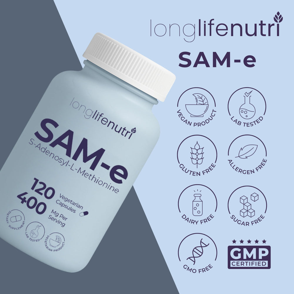 Bonus pill organizer included with LongLifeNutri SAM-e 400mg order