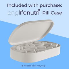 LongLifeNutri TUDCA in hand — easy daily dosing on the go