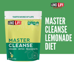 LonoLife Master Cleanse Lemonade mixed in glass demonstrates convenient hydration ritual.