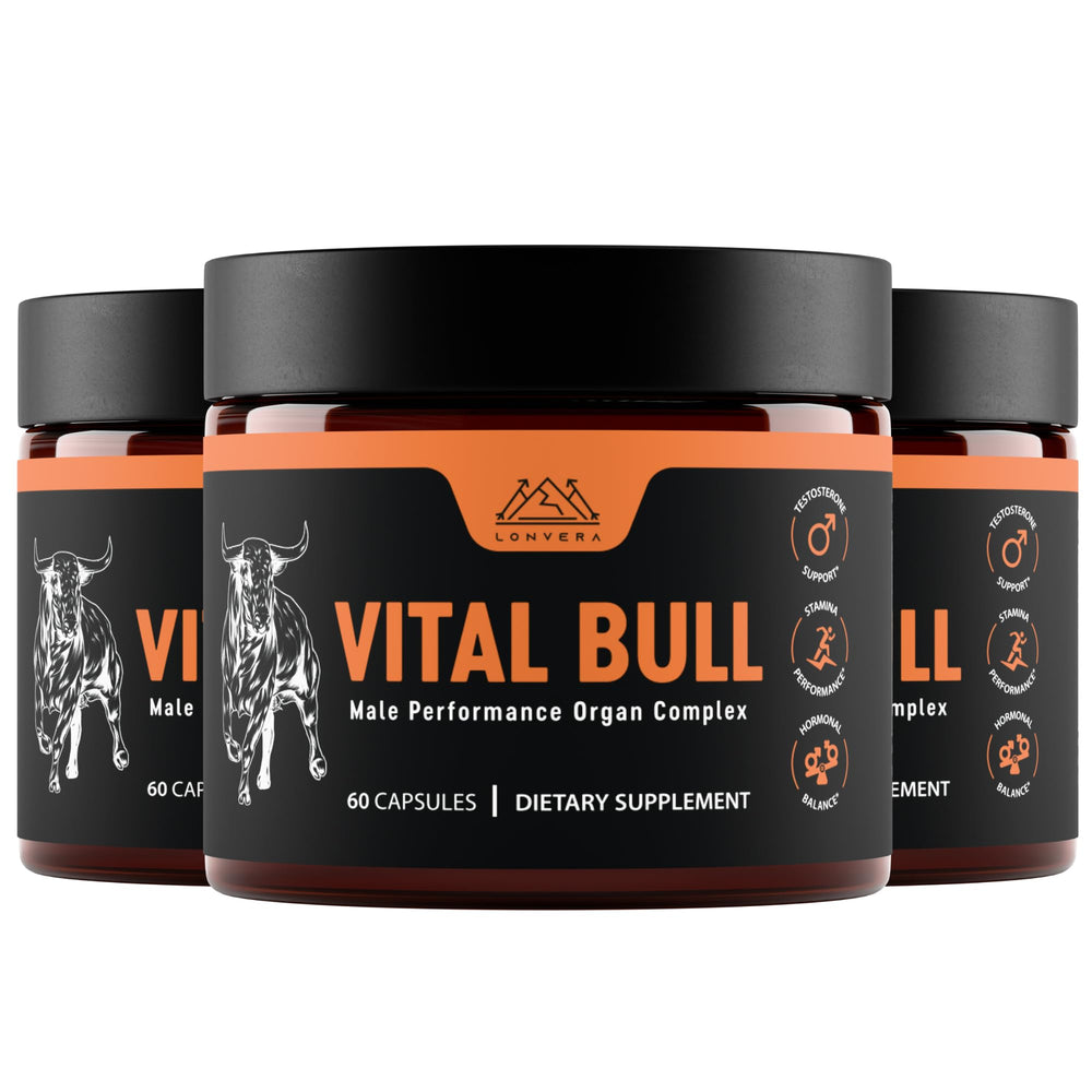 Lonvera Vital Bull liver capsules provide nutrient-dense organ support for daily stamina.