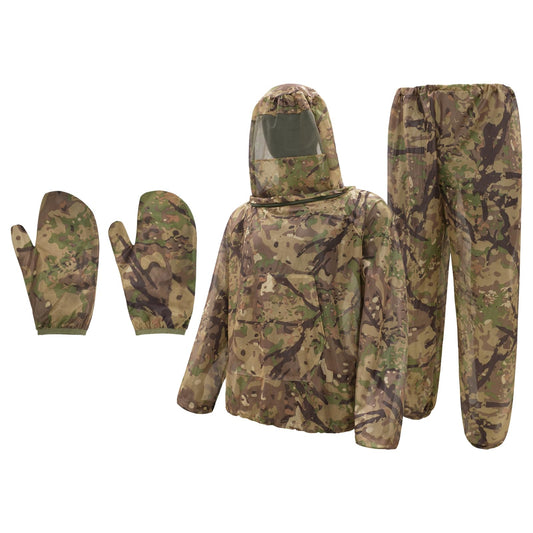 LOOGU mosquito suits with ultra-fine mesh for outdoor protection during fishing and hiking.