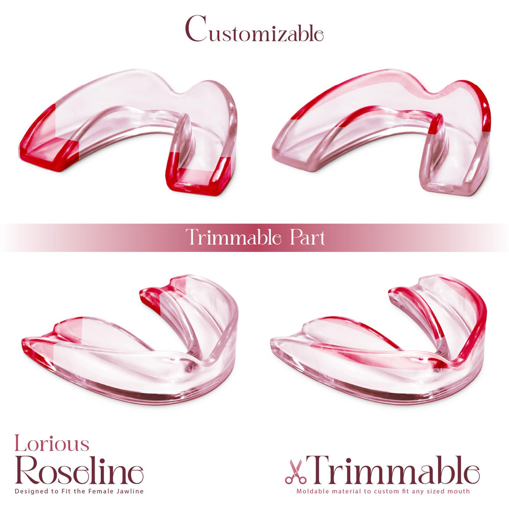 LORIOUS pink small-size guard designed for smaller mouths.