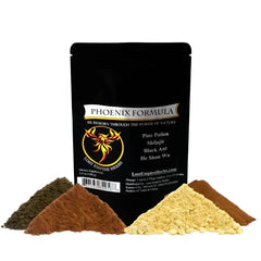 Lost Empire Herbs Phoenix Rejuvenation Formula packaging showcases premium energy blend.