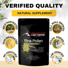 Lost Empire Pine Pollen Powder dry spoon with powder for easy use.