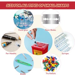 Lothee home safety-friendly sharps container for households with children or pets