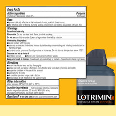 Lotrimin AF jock itch powder spray relieves itching and burning sensations