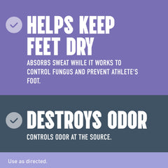 Lotrimin AF powder orifice between toes for protection and dryness.