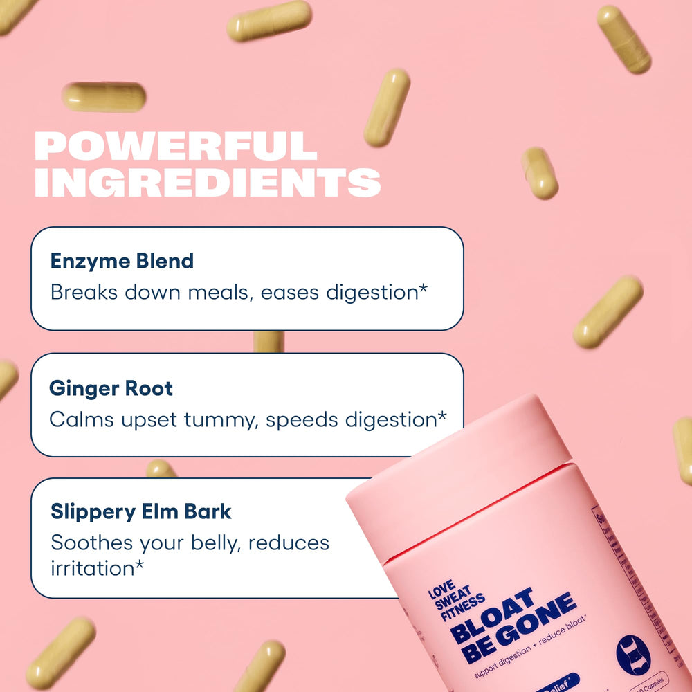 Front label reveals vegan, non-GMO formula for gut comfort.