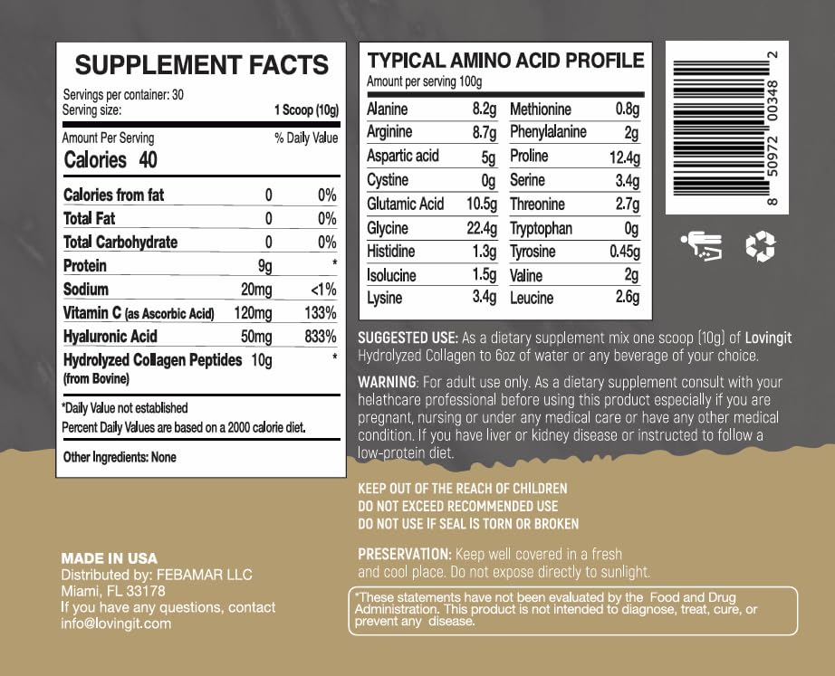 LOVING IT BÁRBARA DE REGIL hydrolyzed collagen diet-friendly supplement for any regimen.