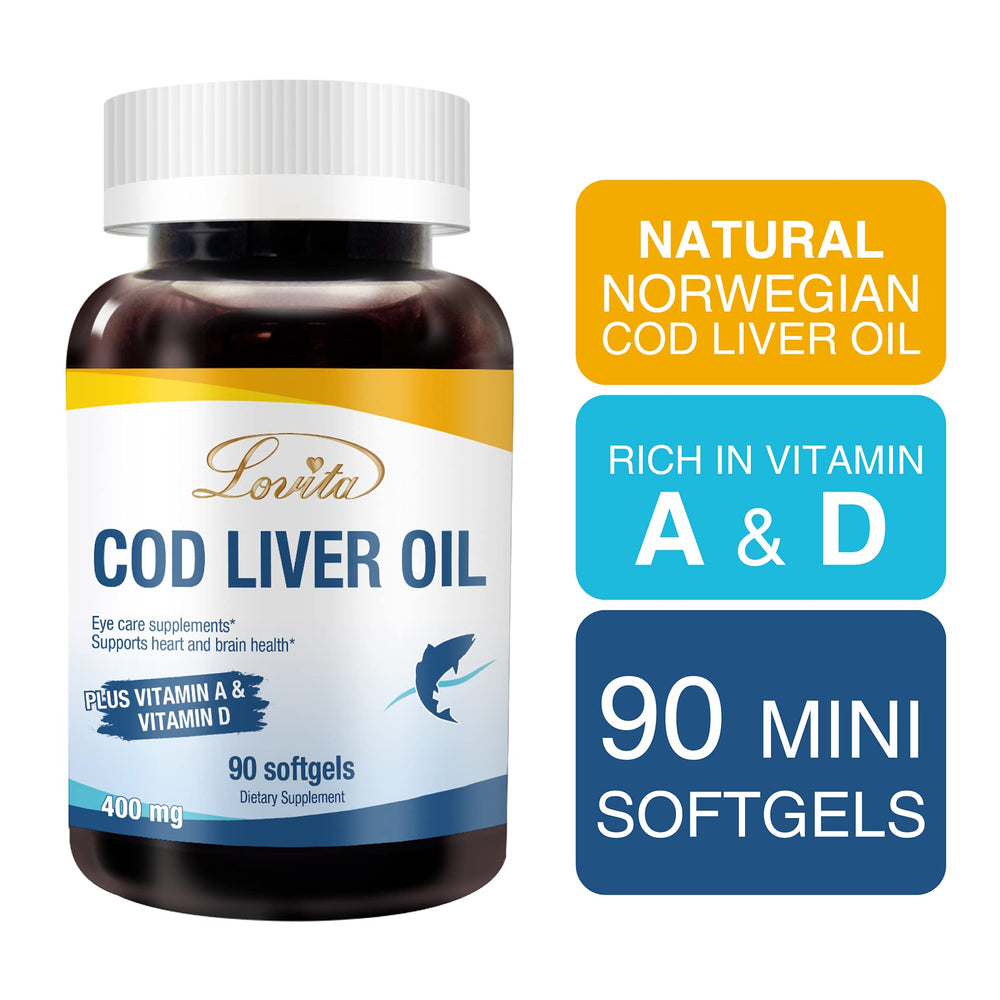 Lovita Cod Liver Oil gluten-free and preservative-free formula