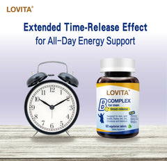 Lovita label close-up shows added nutrients and B-complex ingredients