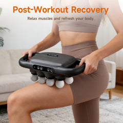 LOVMASSG home use scenario with massage gun