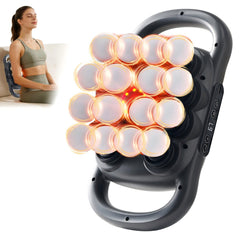 LOVMASSG 16-head massage gun set front view showing heads for daily relaxation