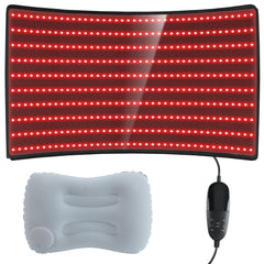 LOVTRAVEL LED red-light mat covers full-body areas for warm comfort.