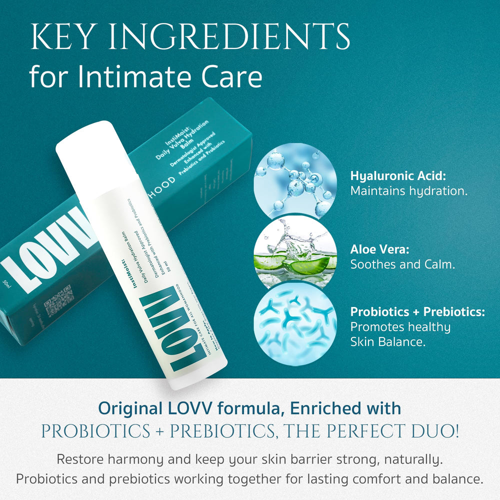 LOVV Instimoist post-shave scenario suggests soothing relief after hair removal.
