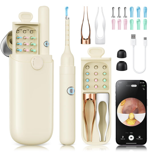 Loyker ear-wax-removal-kit with 1080p camera provides clear canal view for safe inspection