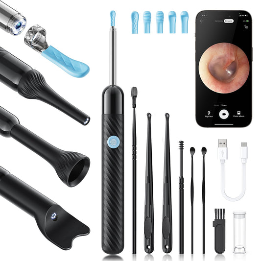 Loyker X6 ear camera shows 360° view for precise ear inspection