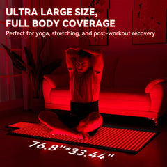 LPKP Red Light Mat with 660nm and 850nm dual wavelengths for versatile therapy.