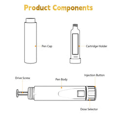 Lpzzsis secure needle attachment prevents leaks during injections.
