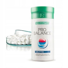 Lifetakt Pro Balance dosage scene shows taking tablets with meals