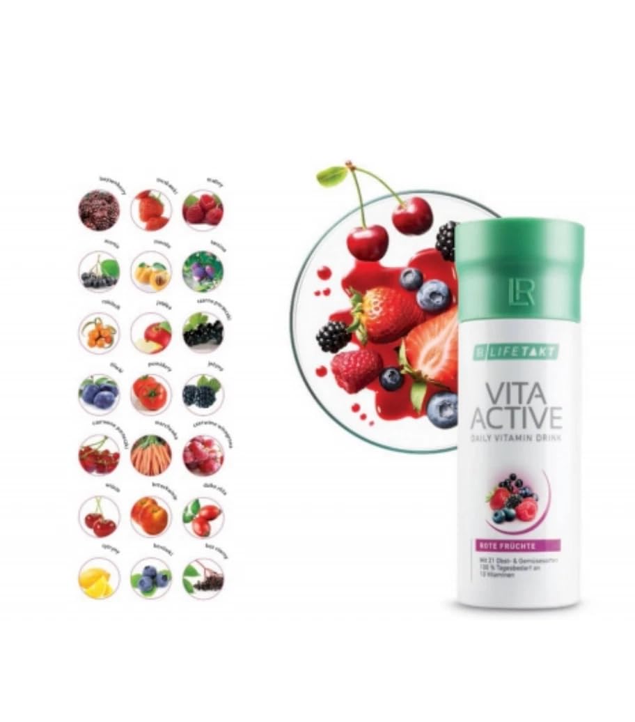 Lifetakt Vita Active label closeup highlights natural ingredients.