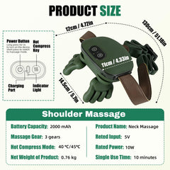 Lrthyonis compact massager suitable for home and office use.