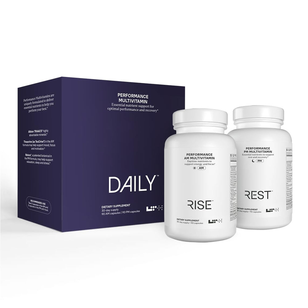 LTH Daily Performance multivitamin bottle, compact daily nutrition for energy and immunity