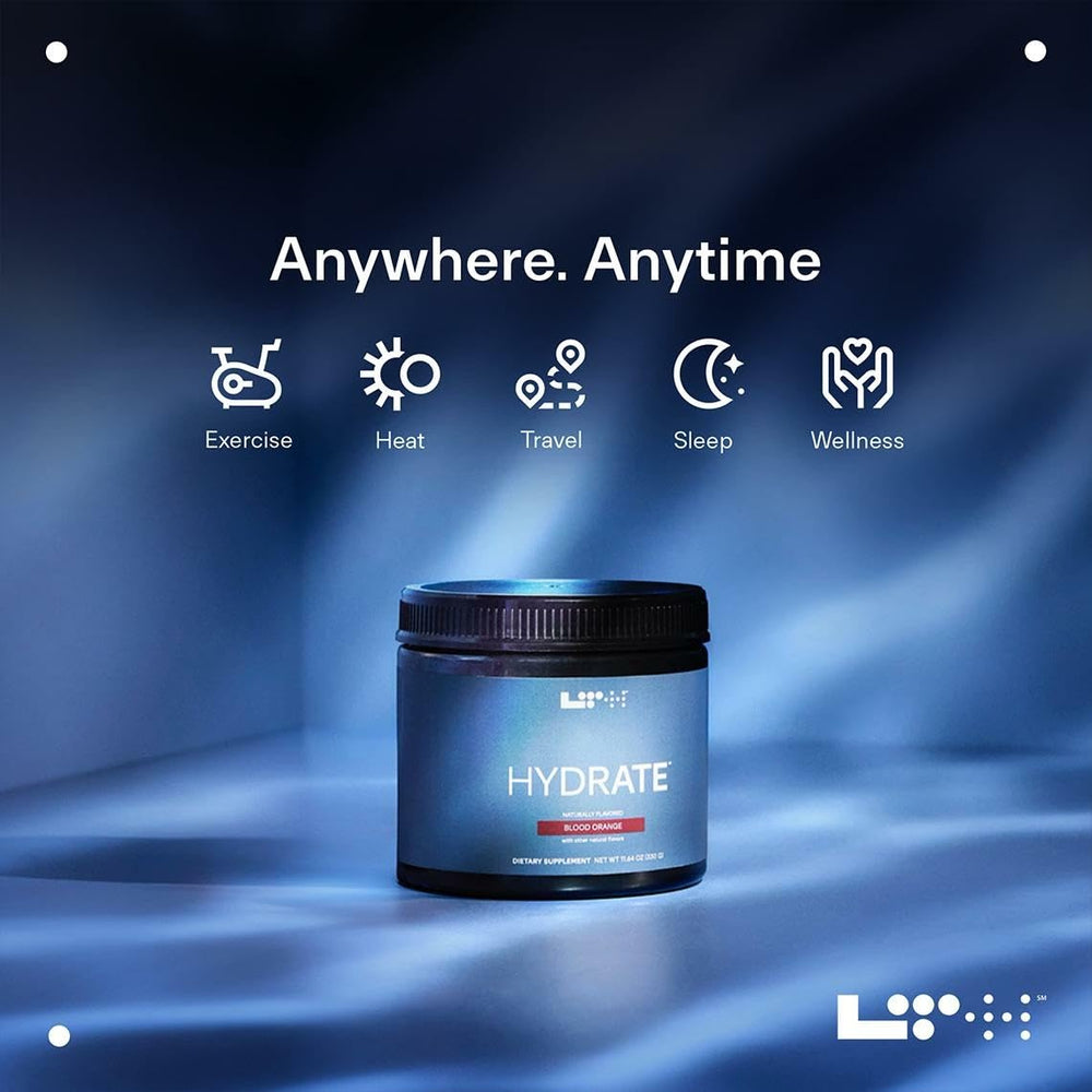 LTH Hydrate powder poured into water for refreshing hydration