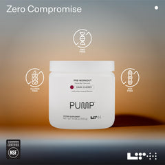 LTH Pump pre-workout dissolves quickly for a clean energy lift.