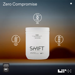 LTH Shift powder stirred into oatmeal for a fiber-rich breakfast.