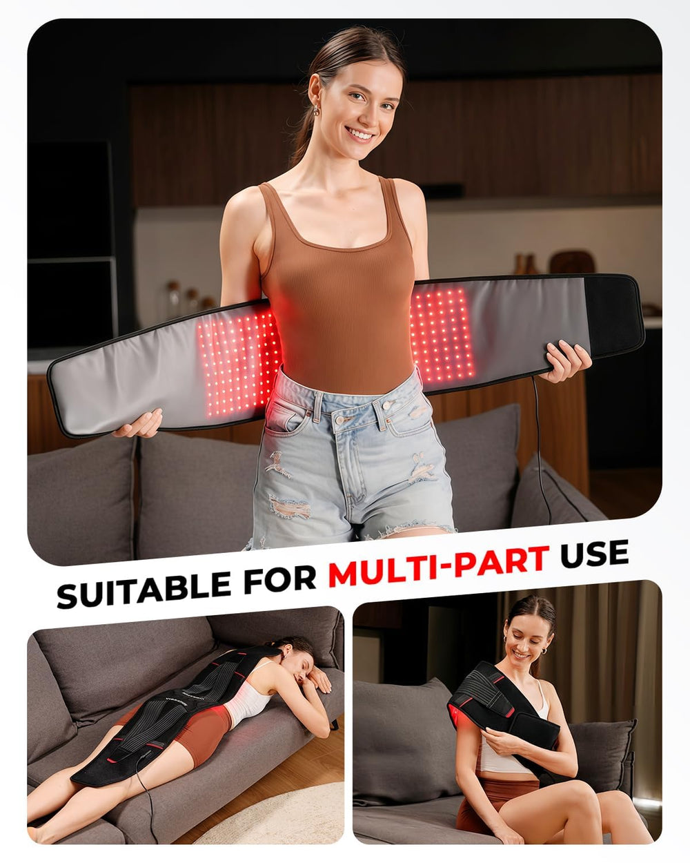 LTW belt with vibration mode for a gentle massage experience